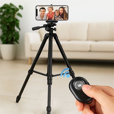 trépied téléphone UltraStable noir
