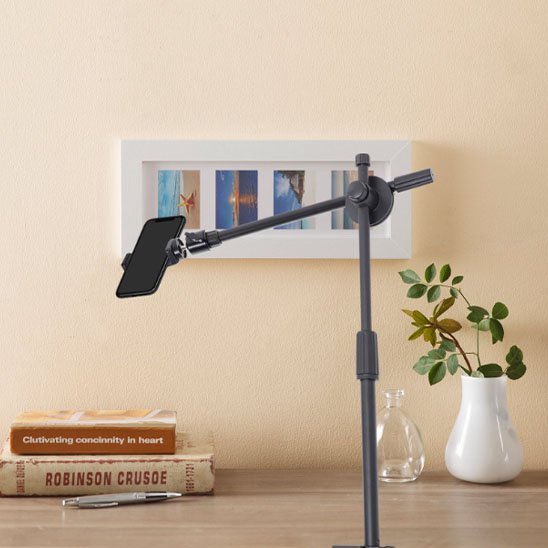 trépied téléphone StableShot noir ajustable accrochable