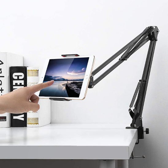 trépied téléphone FlexiPro flexible ajustable noir bureau