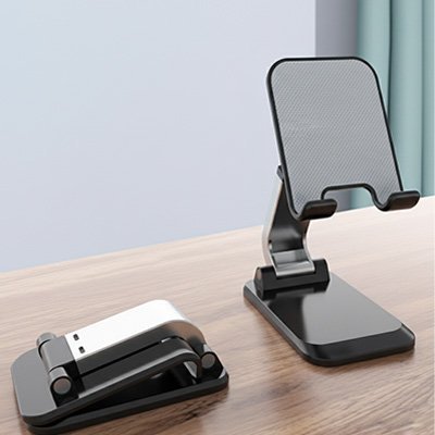 support telephone Ergonomic noir compact