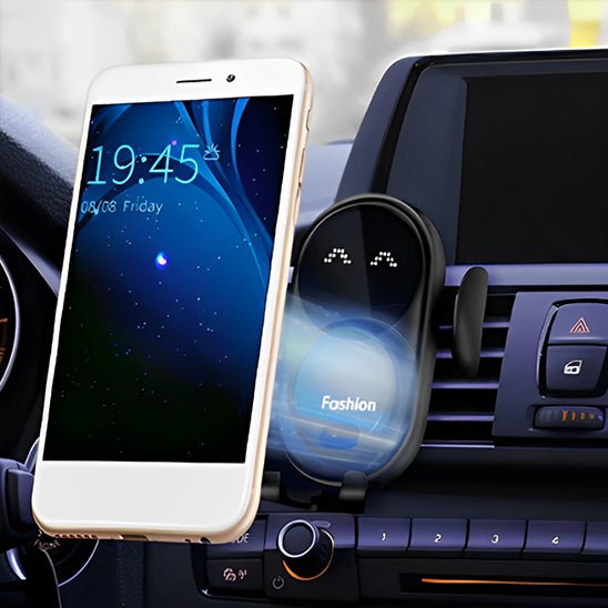 support telephone voiture double fixations