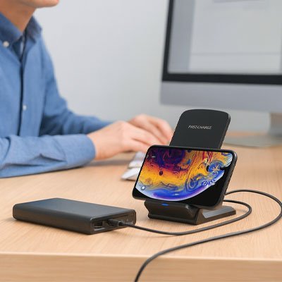 chargeur sans fil UltraSpeed noir