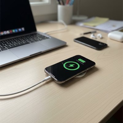 cchargeur sans fil UltraRapide blanc  bureau compact