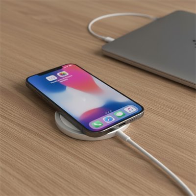cchargeur sans fil UltraRapide blanc compact bureau