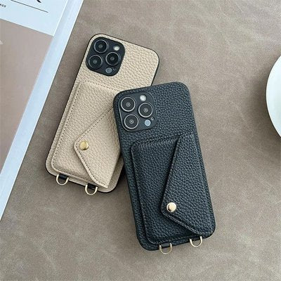 coque iphone 13 Élégance Pratique noir beige