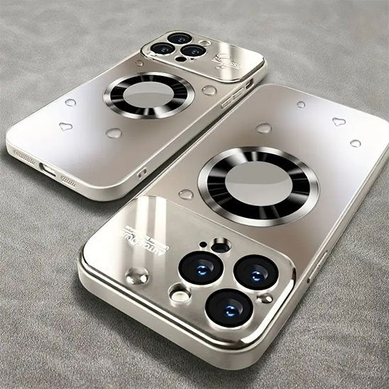 coque iphone 13 Protection Premium gris chrome