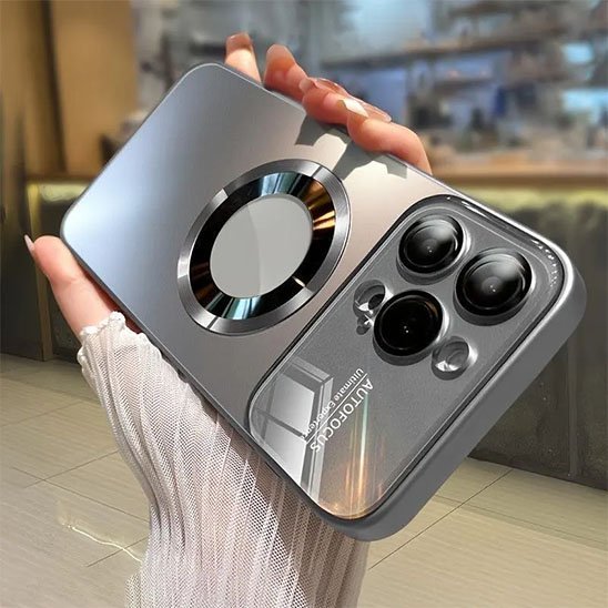 coque iphone 13 Protection Premium chrome gris 