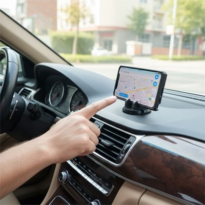 support telephone voiture securDrive noir ajustable