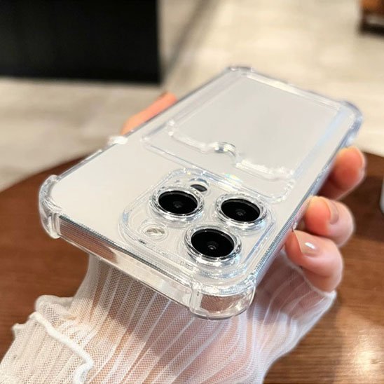 coque iphone 13 clearguard pro porte photo claire