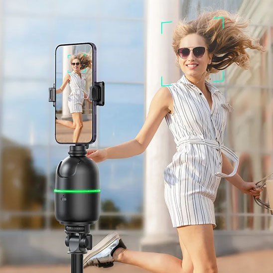trépied téléphone FlexiStable rotatif noir extensible