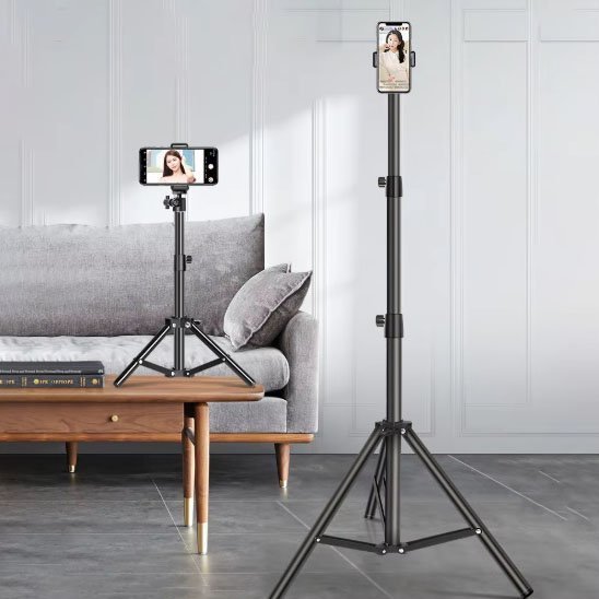 trépied téléphone Ajustable Pro anneau lumineux noir multiple hauteur