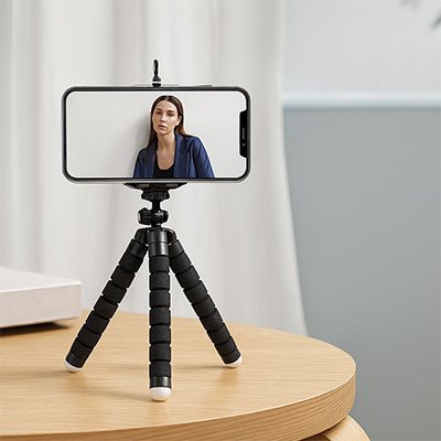 trépied téléphone FlexProStable 360 degrés noir