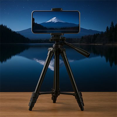 trépied téléphone UltraStable noir ajustable pliable stable