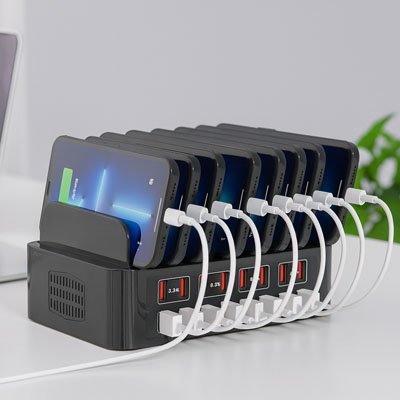station de charge Multi appareils 4 en 1 noir