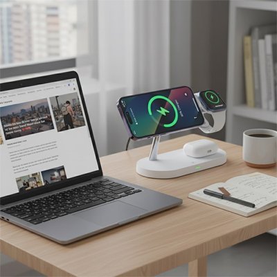 vstation de charge MultiPower blanc bureau