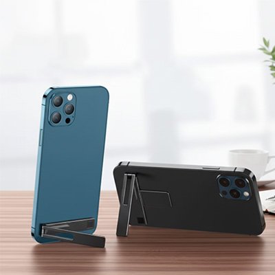 support telephone Ajustable bureau noir