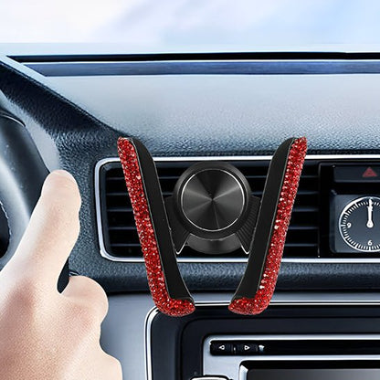 support telephone voiture elegance airvent macheoires bling cristaux couleurs variees