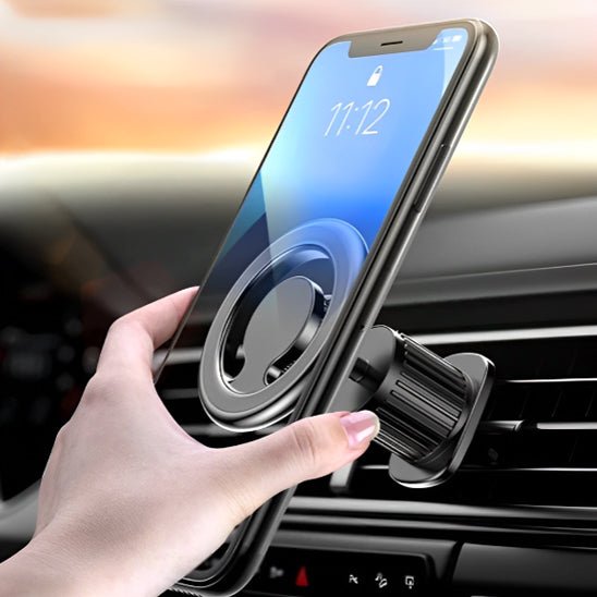support telephone voiture magnetwheel fixation airvent angulaire ventouse ajustable